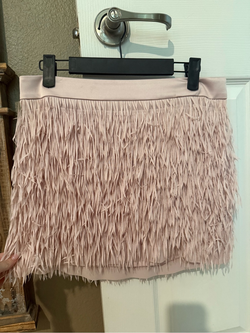 Women's Blush Pink Express Fringe Skirt - NWOT
